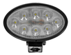 Lampe de travail LED, 56 W, 5320 lm, ovale, blanc, 10/30 V, 160x100x74 mm, prise Deutsch, Wide flood, 8 LED Kramp