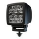 Lampe de travail LED, 42 W, 400 lm, carrée, 12/24 V, bleue, à boulonner, 108x108x137 mm, Deutsch 2 broches, faisceau crayon (sp