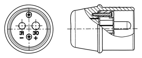 Pièces agricoles - Electricité - Fiche NATO 207A/70 mm²