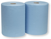 Demi-palette 18 lots de 2 bobines d'essuyage bleu (par 1)