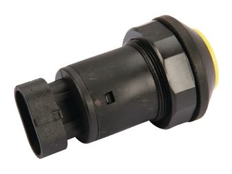 Pièces agricoles - Electricité - Poussoir, PTO, rond, jaune