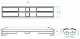 Axe de patin 450 mm