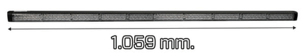 Barre lumineuse, 12/24 V, ambre, boulonnée, 1059x32x53 mm, Multiflash, 10 x 6 LED, Kramp