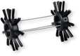 Brosse de guidage pour tuyauterie Ø 100 mm pour vidéoscope avec caméra Ø 28 mm (par 1)