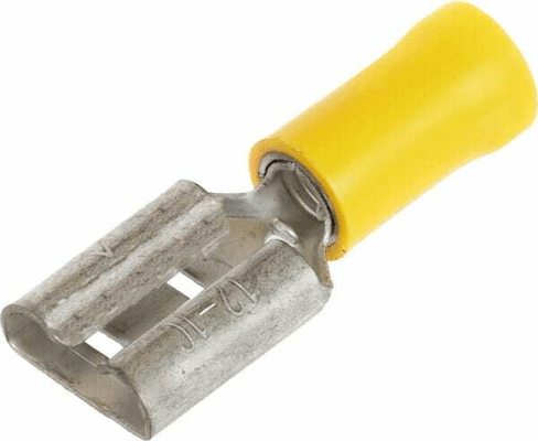 Pièces agricoles - Electricité - Borne à sertir à lame, jaune 9,3x1,2