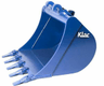 Godet de terrassement Klac system, C/ C4 250mm, dents Esco V13