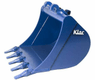 Godet de terrassement Klac system, C/ C4 450mm, dents Esco V13