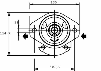 Pièces agricoles - Hydraulique - Pompe à engrainages PLP20.31-D0-03-S