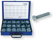 Coffret BS 3173 D vis DIN 933 et écrous DIN 934 zinguées blanc - 1200 pcs (par 1)