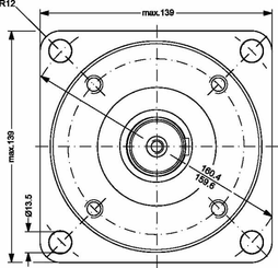 Pièces agricoles - Hydraulique - Moteur Orbit Cardan Ø35, Coniq