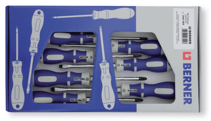Outils - Outils divers - Set carton 7 tournevis avec 6 pans fente - PH - PZ (par 1)