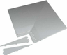 Panneau d'angle+ LED blanc/alu