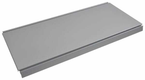 Tablette 37x66,5 cm blanc/alu