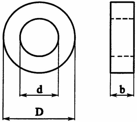 Pièces agricoles - Travail du sol - Bague d'écartement 2" - 1/2"