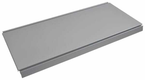 Tablette 30x66,5 cm blanc/alu
