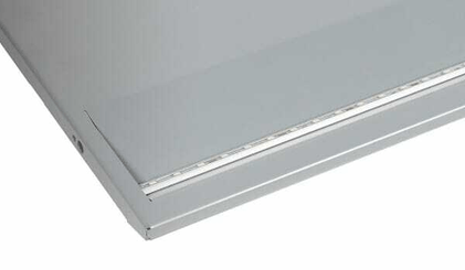 Pièces agricoles - Magasin - Panneau LED blanc/alu 125 cm