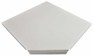 Tablette 90° 37 cm blanc cassé