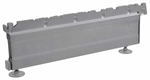 Pied bas 47x16 cm blanc/alu.
