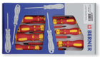 Set carton 7 tournevis isolés VDE fente - PH - PZ (par 1)