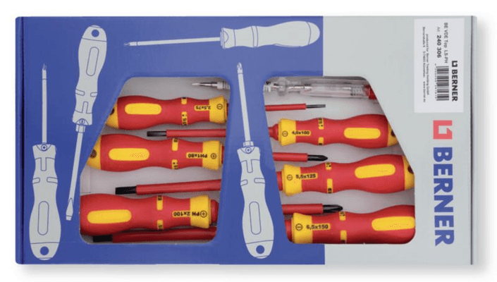Outils - Outils divers - Set carton 7 tournevis isolés VDE fente - PH (par 1)