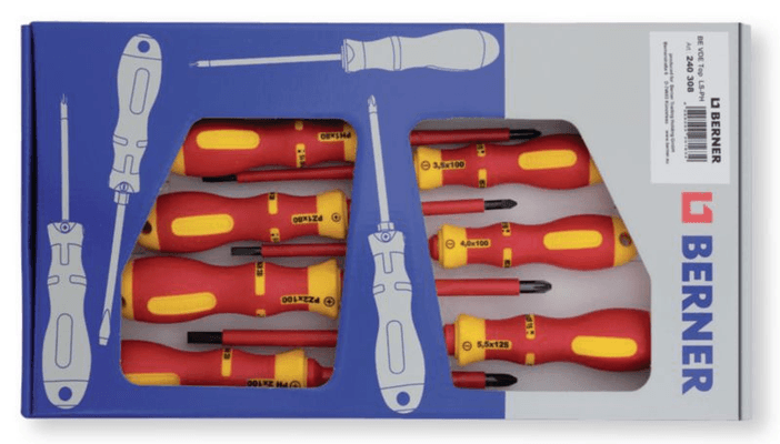 Outils - Outils divers - Set carton 7 tournevis isolés VDE fente - PH - PZ (par 1)