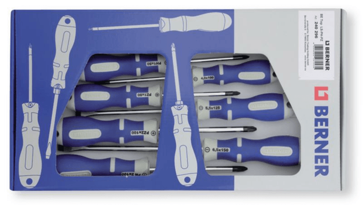 Outils - Outils divers - Set carton 7 tournevis fente - PH - PZ (par 1)