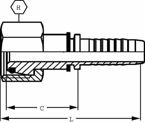 Pièces agricoles - Hydraulique - Embout DN08-M16x1.5-8S