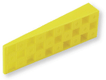 Coin de calage cranté 45x150x25 jaune (par 1)