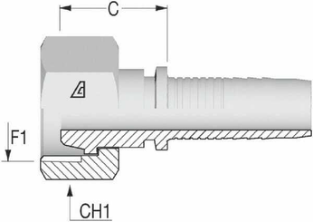 Pièces agricoles - Hydraulique - Raccord DN25-DIN38