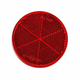 Réflecteur rouge rond