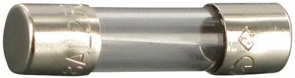 Pièces agricoles - Electricité - Fusible verre 8A longueur 20mm Siba