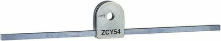 A tige carrée acier, L=125mm