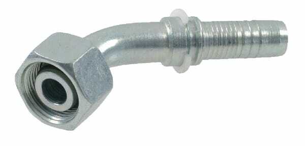 Pièces agricoles - Hydraulique - Raccord DN13-M22x150-15L 45°