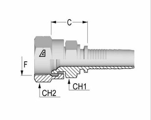 Pièces agricoles - Hydraulique - Raccord à sertir DN08-M16x1,5