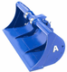 Godet de curage type MORIN, M0/02, 1000mm
