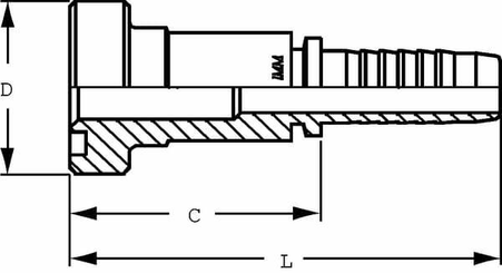 Pièces agricoles - Hydraulique - Raccord à bride DN40-79,4mm