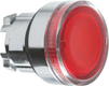 Bouton-poussoir lumineux rouge