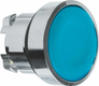 Bouton poussoir bleu(e)