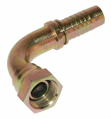 Pièces agricoles - Hydraulique - Raccord sertir DN08-1/4BSP 90°