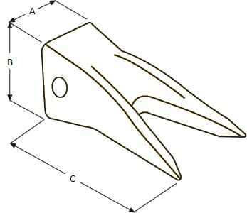 Pièces agricoles - TP pièce adaptable - Dent J200