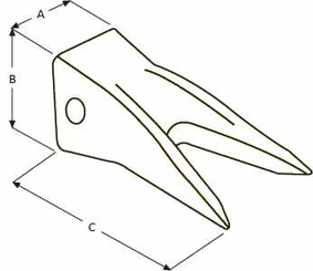 Pièces agricoles - TP pièce adaptable - Dent J200
