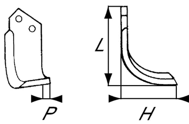 Pièces agricoles - Travail du sol - Lame Celli E-HV-HF