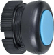 Bouton poussoir bleu(e)