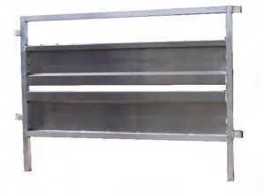 Materiels - Parc de contention - Barrière tôlée 2 mètres aluminium