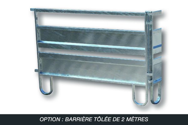 Materiels - Parc de contention - Barrière tôlée 2 mètres galva PLUS