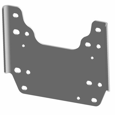 Pièces Quad & Motos - Pièces communes - WINCH MOUNT PLATE BRACKET, MATTE BLACK Polaris origine