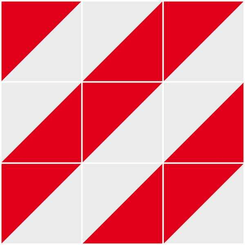 Pièces agricoles - Eclairage - Panneau d’avertissement 423x423 D/G ECE R86