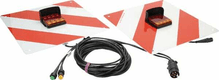 Panneaux signalétiques + lampe