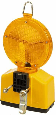Pièces agricoles - Eclairage - Feu d'avertissement LED rond jaune, Ø 180mm