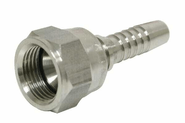 Pièces agricoles - Hydraulique - Raccord à sertir DN10-9/16-UNF inox